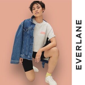 Everlane 100% Human Grey Cropped Tee, Size S, MSRP $35